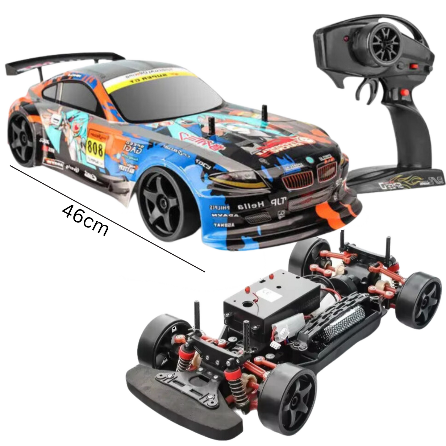XXL RC Driftcar 1:10 (70km/h) Pro