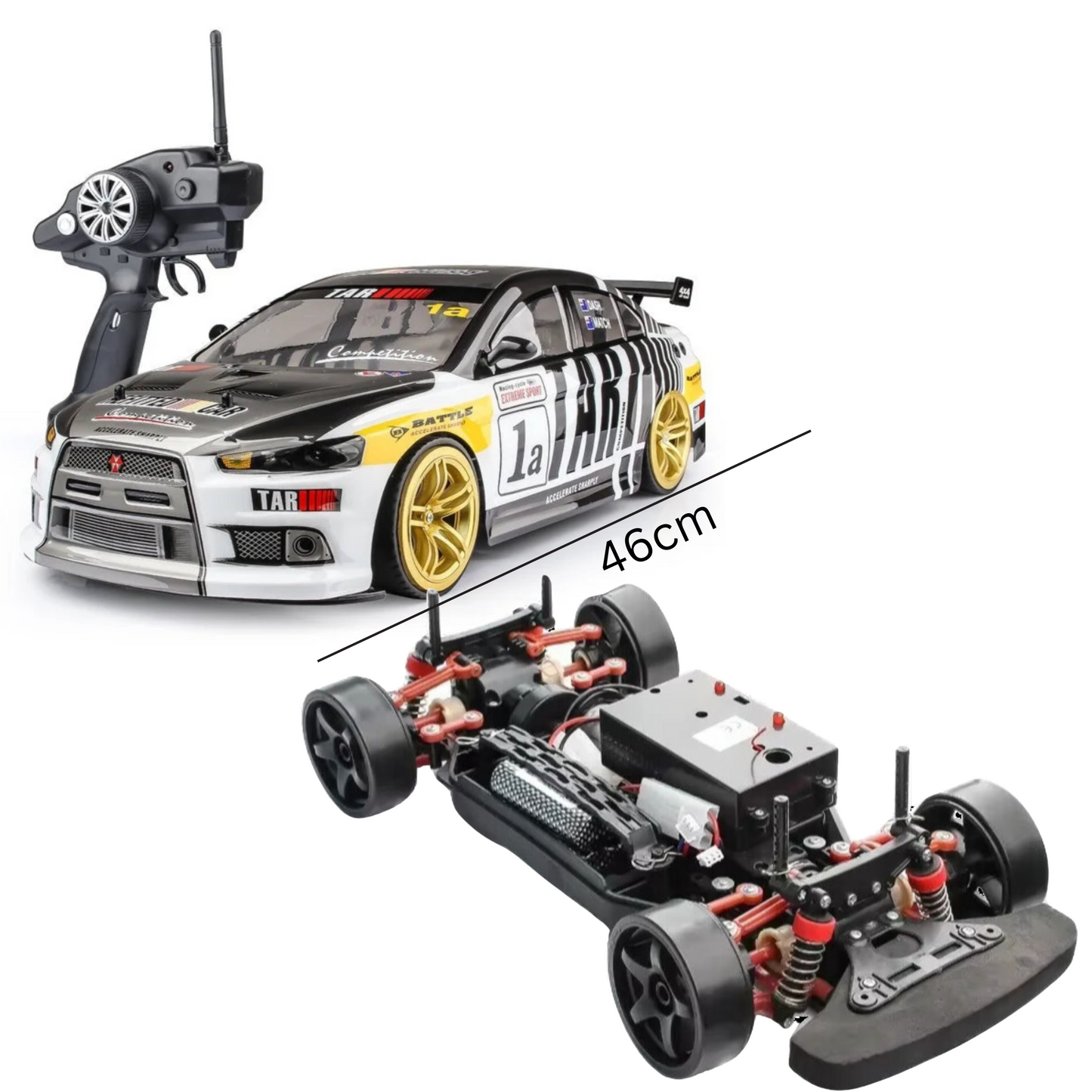 XXL RC Driftcar 1:10 (70km/h) Pro